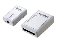 Actiontec 500 AV Powerline Network Adapter with Four Ports PWR514 Kit - bridge - wall-pluggable