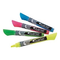 Quartet - marker - neon green, neon yellow, neon pink, neon blue (pack of 4