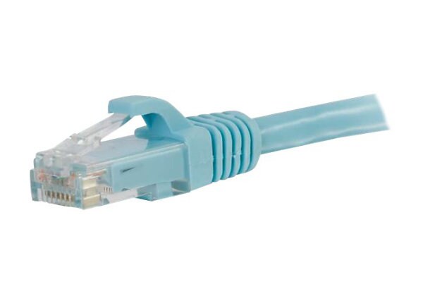 C2G 12ft Cat6a Snagless Unshielded (UTP) Network Patch Ethernet Cable-Aqua - patch cable - 3.66 m - aqua