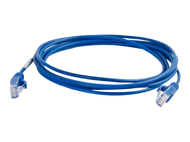 Thumbnail 2 of 4 for C2G 10ft Cat6 Snagless Unshielded (UTP) Slim Ethernet Cable - Cat6 Network Patch Cable - PoE - Blue
