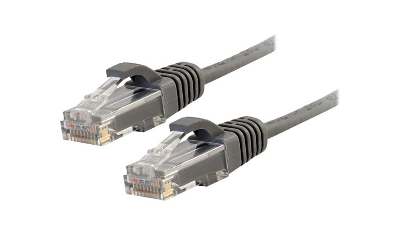 C2G 4ft Cat6 Ethernet Cable - Slim - Snagless Unshielded (UTP) - Gray - patch cable - 4 ft - gray