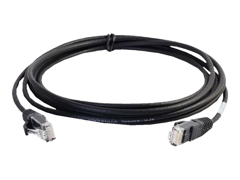 C2G 3ft Cat6 Snagless Unshielded (UTP) Slim Ethernet Cable - Cat6 Network Patch Cable - PoE - Black