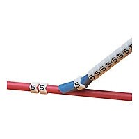 Panduit Pre-Printed Clip-On Wire Markers, Legends 0-9 - wire / cable marker