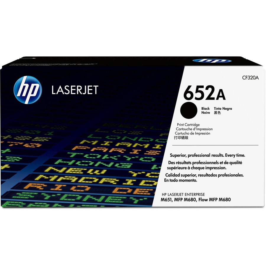 HP 652A (CF320A) Original Laser Toner Cartridge - Single Pack - Black - 1 Each