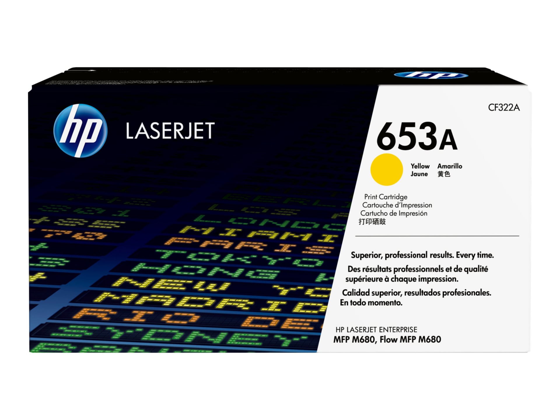 HP 653A (CF322A) Original Standard Yield Laser Toner Cartridge - Single Pac