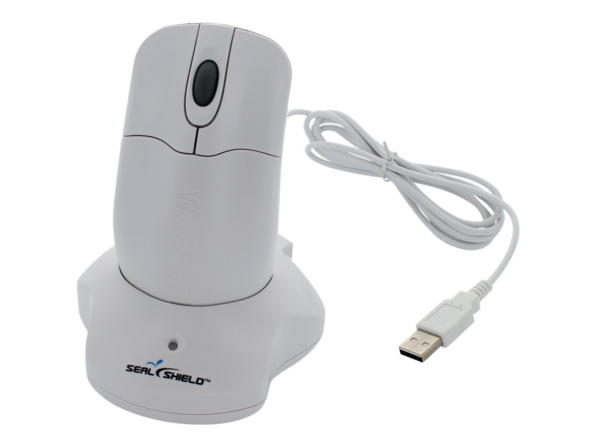 Seal Shield Silver Storm Waterproof - mouse - 2.4 GHz - white
