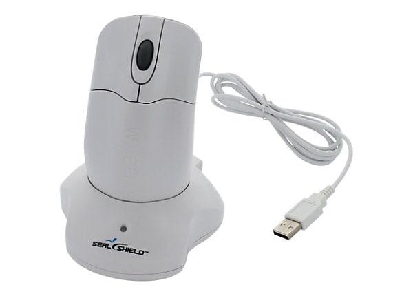 Seal Shield Silver Storm Waterproof - mouse - 2.4 GHz - white