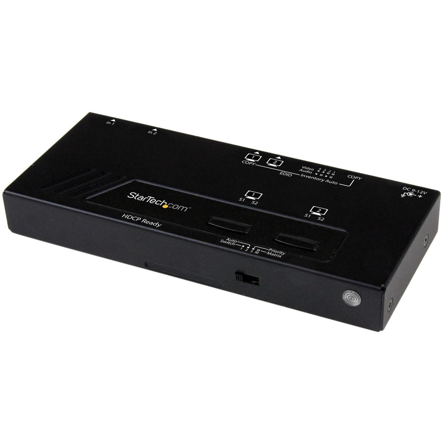 StarTech.com 2x2 HDMI Matrix Switch with Remote - 1080p Automatic & Priorit