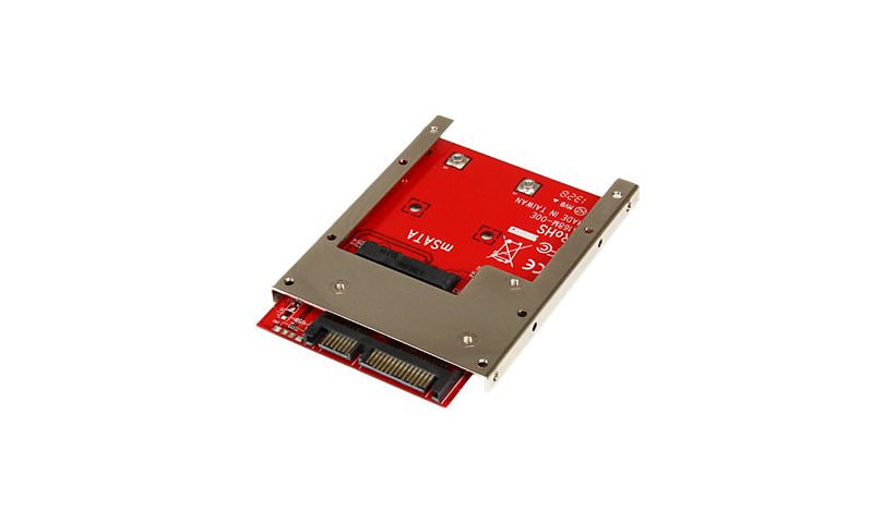 StarTech.com mSATA SSD to 2.5" SATA Adapter Converter-Mini PCIE SSD to SATA