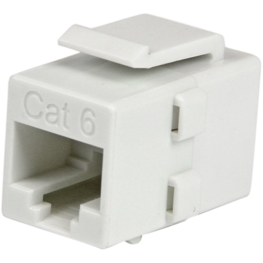 StarTech.com White Cat 6 RJ45 Keystone Jack Network Coupler F/F - RJ45 Coupler - Cat6 Coupler - F/F Cat6 Keystone Jack