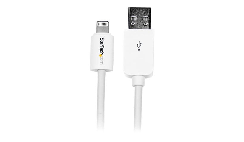 StarTech.com 3m (10ft) Long White AppleÂ® 8-pin Lightning Connector to USB Cable for iPhone / iPod / iPad