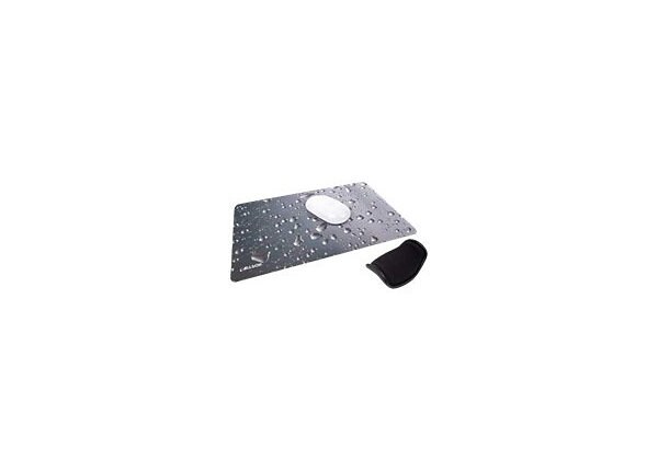 Allsop Widescreen Mouse Pad Metallic Raindrop - mouse pad