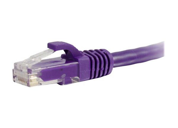 C2G Cat5e Snagless Unshielded (UTP) Network Patch Cable - patch cable - 2.13 m - purple