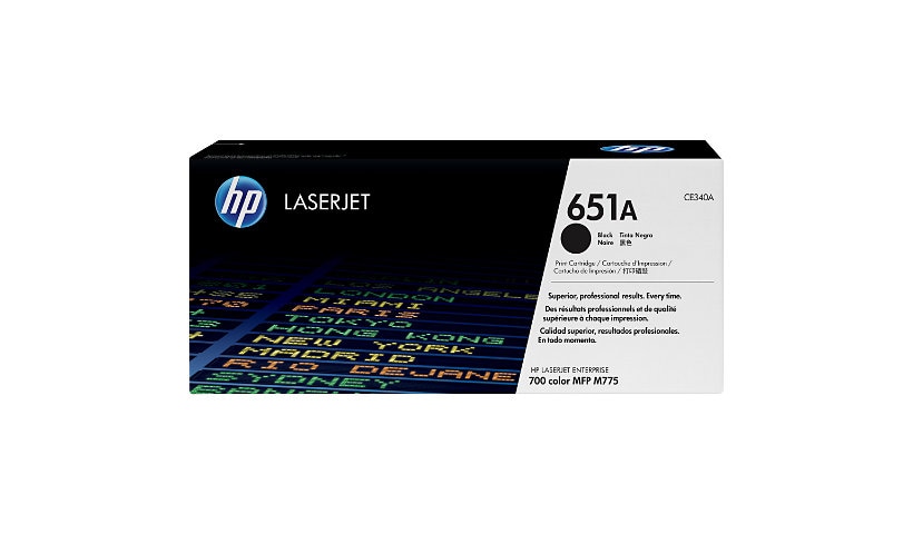 HP 651A Original Standard Yield Laser Toner Cartridge - Black - 1 Box