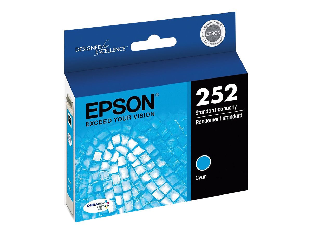 Epson 252 With Sensor - cyan - original - ink cartridge