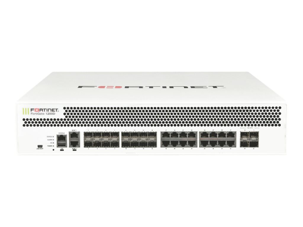 Fortinet FortiGate 1200D - UTM Bundle - security appliance - with 1 year FortiCare 24X7 Comprehensive Support + 1 year