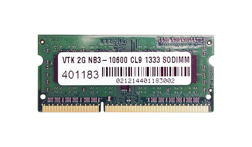 VisionTek - DDR3 - module - 2 GB - SO-DIMM 204-pin - 1333 MHz / PC3-10600 -