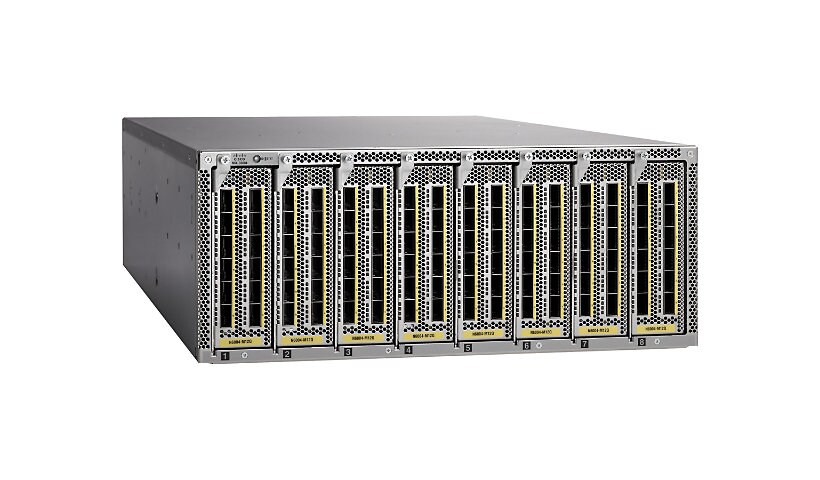 Cisco Nexus 6004EF - switch - 24 ports - managed - rack-mountable - with 6 x Cisco Nexus 2232PP 10GE Fabric Extender,