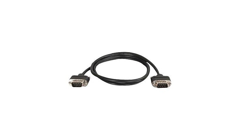 C2G CMG-Rated DB9 Low Profile Null Modem M-M - null modem cable - DB-9 to DB-9 - 1.8 m