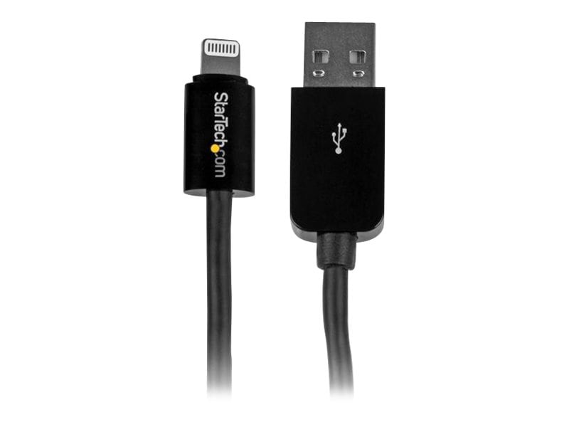 StarTech.com 3m (10ft) Long Black AppleÂ® 8-pin Lightning Connector to USB Cable for iPhone / iPod / iPad