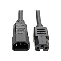 Tripp Lite Heavy Duty Computer Power Extension Cord 15A 14AWG C14 to C15 2'