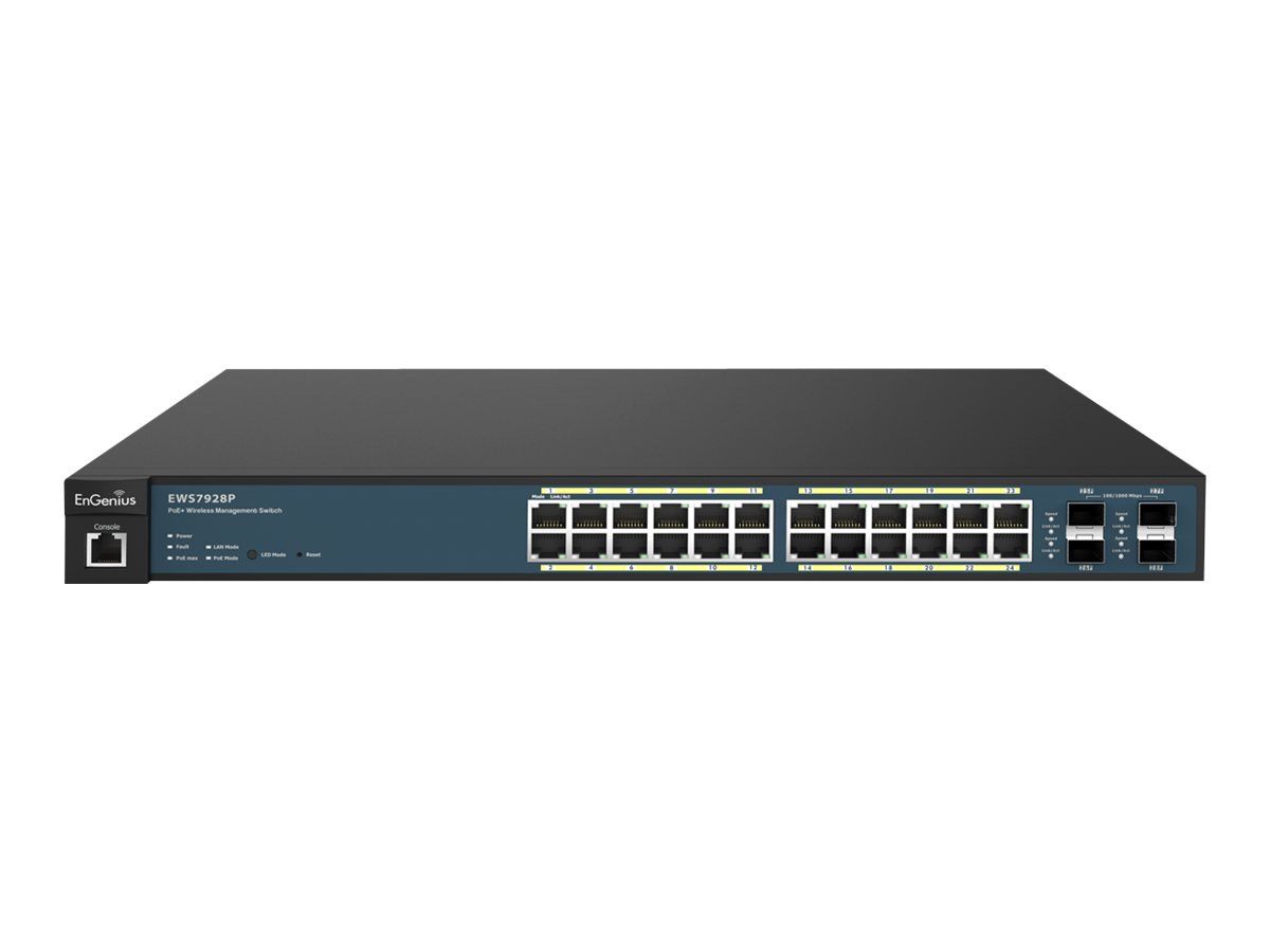 EnGenius Neutron Series EWS7928P - switch - 24 ports - managed - rack-mountable