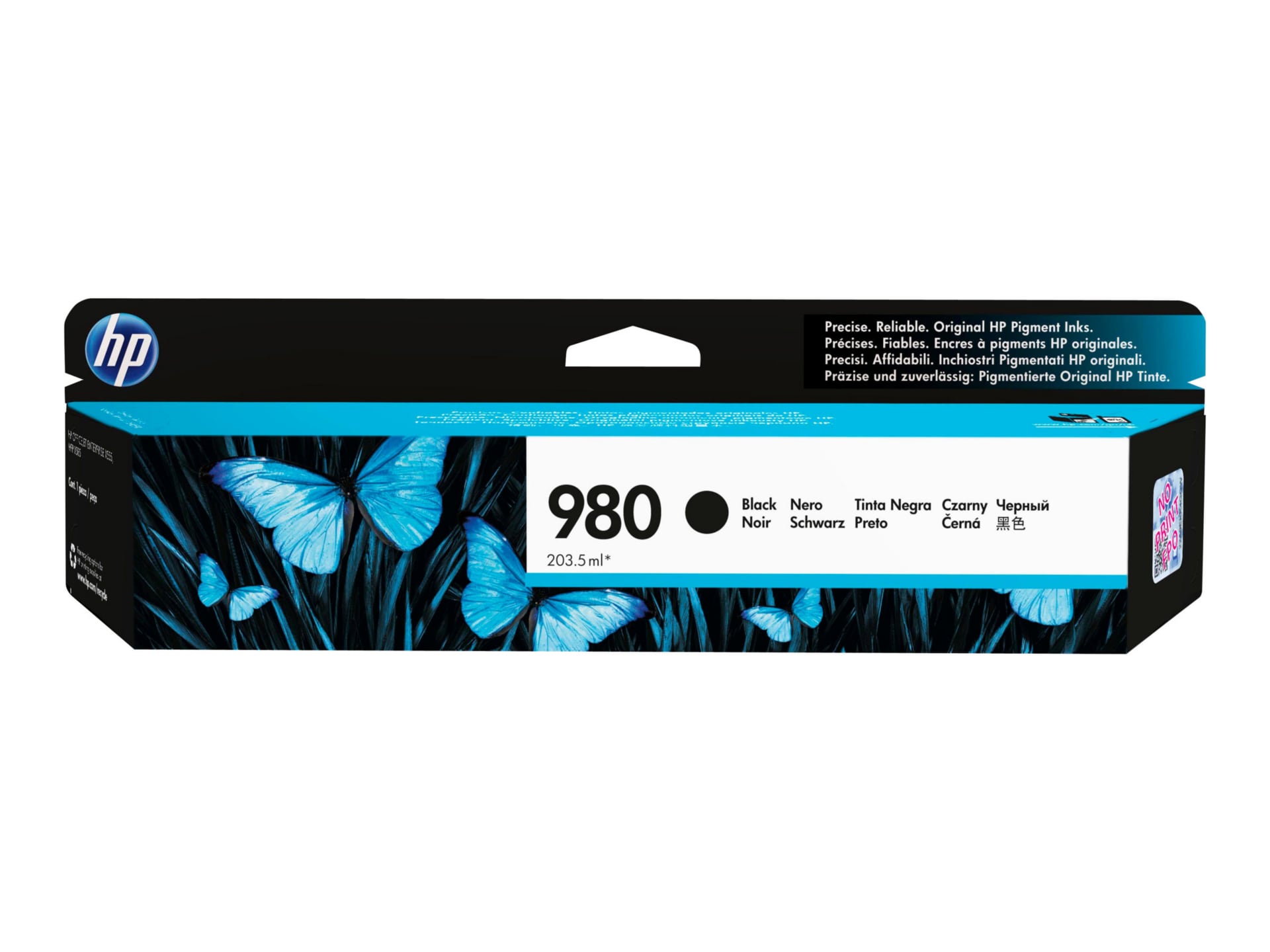 HP 980 (D8J10A) Original Inkjet Ink Cartridge - Single Pack - Black - 1 Eac