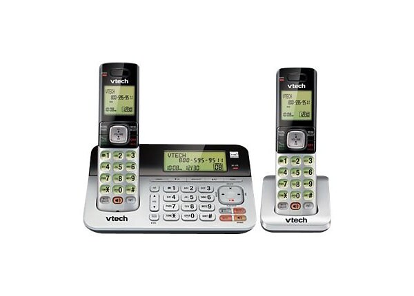 VTech CS6859-2 - cordless phone - answering system with caller ID/call waiting + additional handset