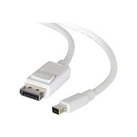 C2G 6ft 4K Mini DisplayPort to DisplayPort Cable - 4K 30Hz - White - M/M