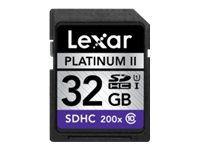 Lexar Platinum II - flash memory card - 32 GB - SDHC UHS-I