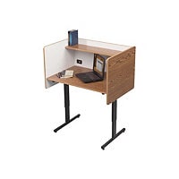 BALT Study - carrel desk - rectangular - oak