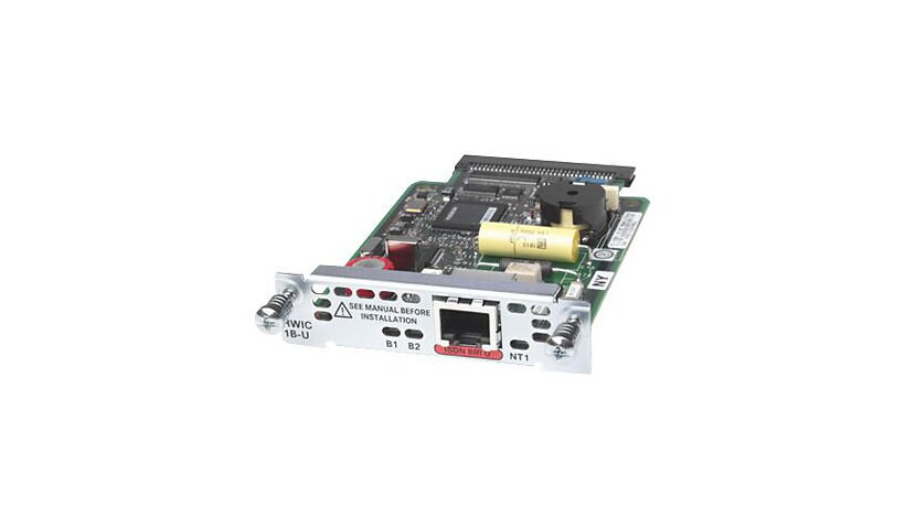 Cisco 1-Port ISDN BRI U High-Speed WAN Interface Card - ISDN terminal adapter - BRI U