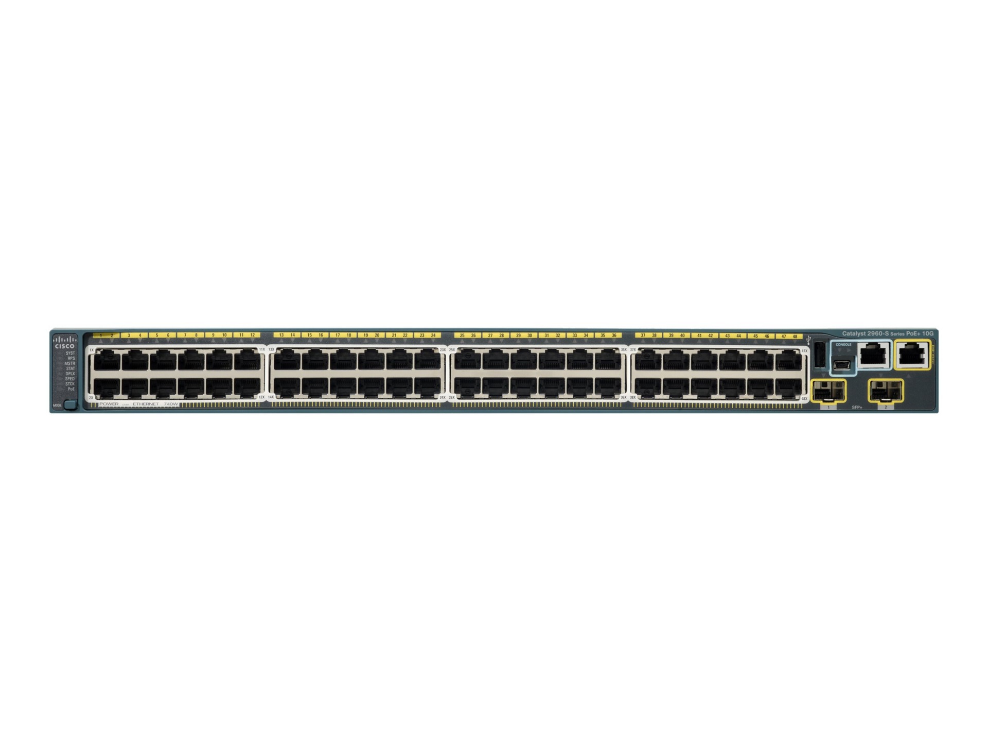Cisco Catalyst 2960S-48TD-L - switch - 48 ports - managed - rack-mountable