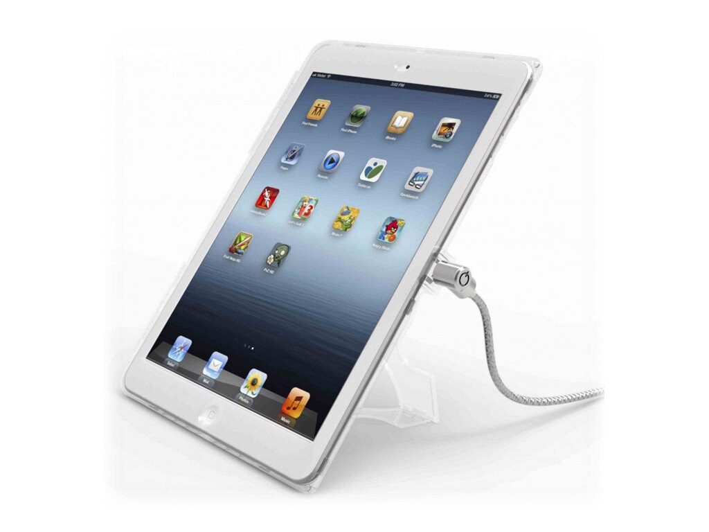Compulocks iPad 9.7" Security Plastic Case Keyed Cable Lock Clear - protective case for tablet