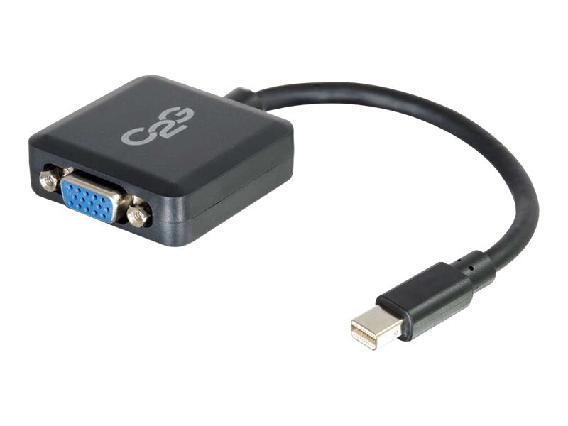 C2G 8in Mini DisplayPort to VGA Active Adapter - Mini DP to VGA Adapter - 1