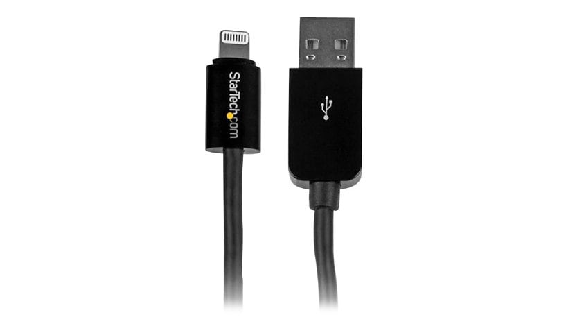 StarTech.com 10 ft Long Black Apple Lightning to USB Cable iPhone iPod iPad