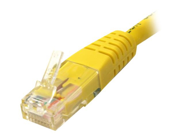 StarTech.com Molded Cat6 Crossover UTP Patch Cable - crossover cable - 10 ft - yellow