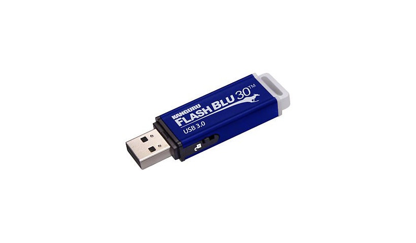 Kanguru FlashBlu30 USB 3.0 with Write Protect Switch - USB flash drive - 32