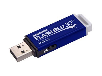 Kanguru FlashBlu30 USB 3.0 with Write Protect Switch - USB flash drive - 64
