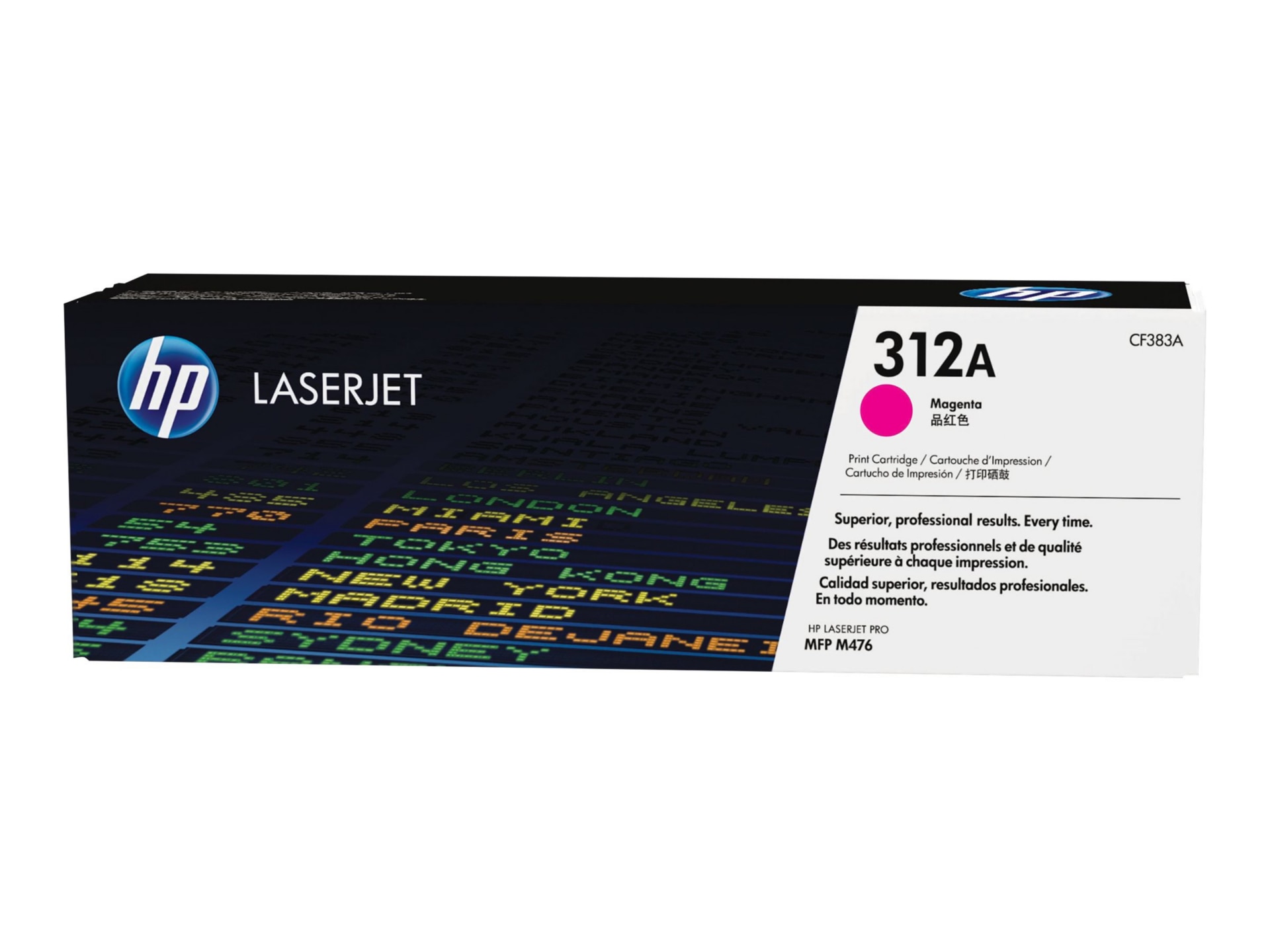 HP 312A (CF383A) Original Laser Toner Cartridge - Single Pack - Magenta - 1 Each