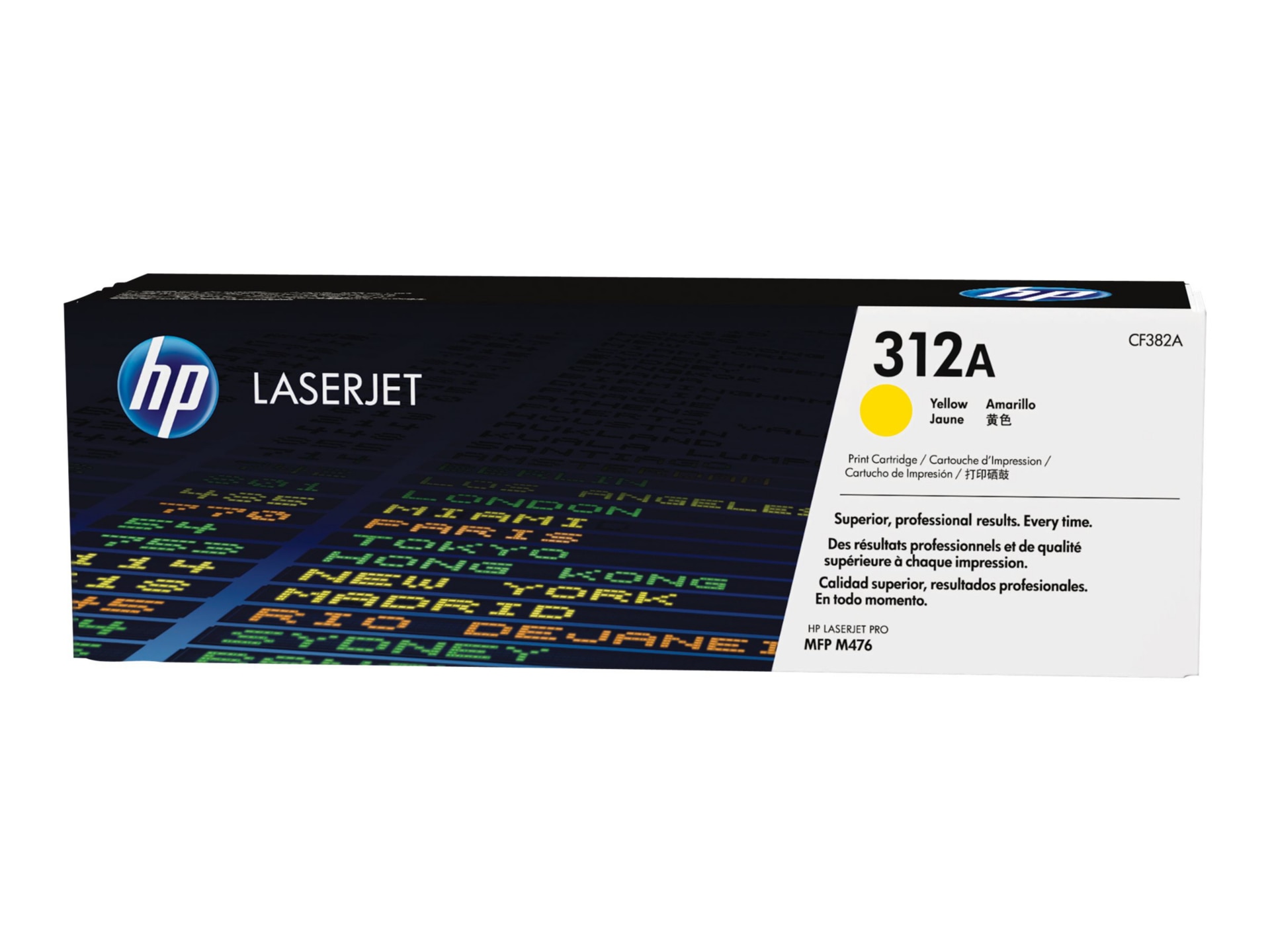 HP 312A (CF382A) Original Laser Toner Cartridge - Single Pack - Yellow - 1 Each