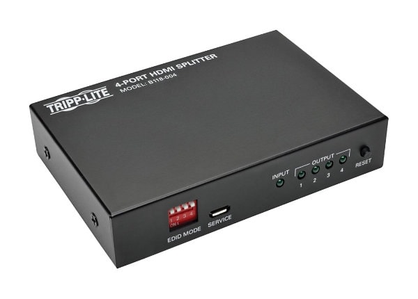 Tripp Lite 4-Port High Speed HDMI Video Splitter 1080p Video Resolution HDCP - video/audio splitter - 4 ports