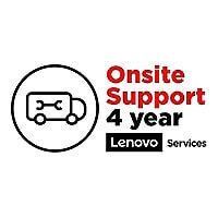 Lenovo Onsite Upgrade - contrat de maintenance prolongé - 4 années - sur site