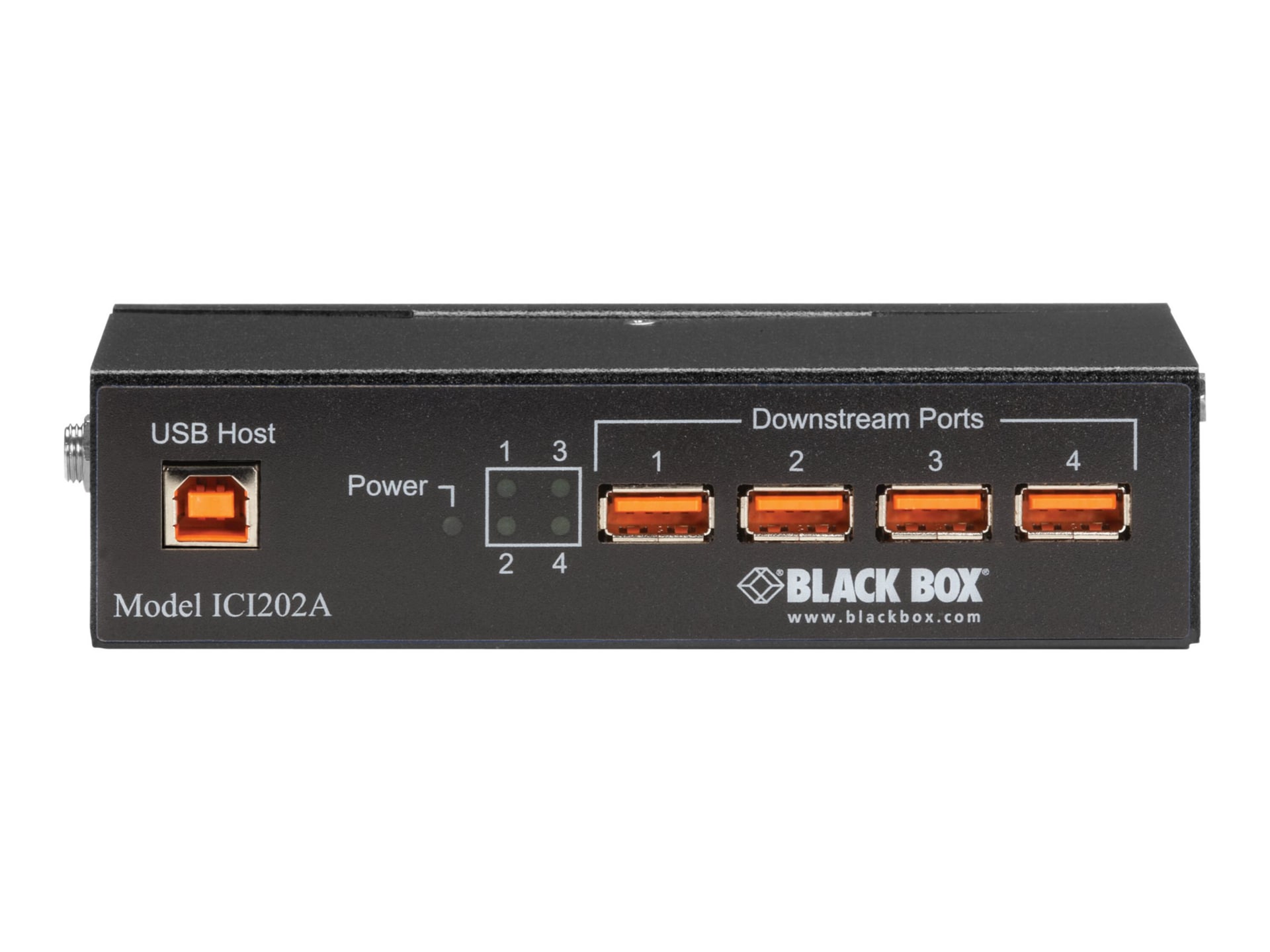 Black Box Industrial-Grade USB Hub - switch - 4 ports - TAA Compliant