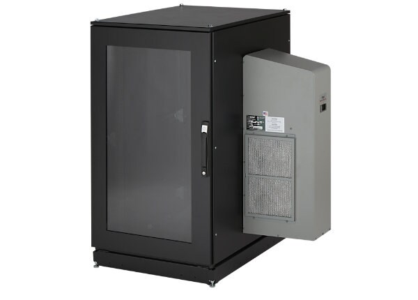 Black Box ClimateCab NEMA 12 Server Cabinet with M6 Rails - system cabinet - 24U