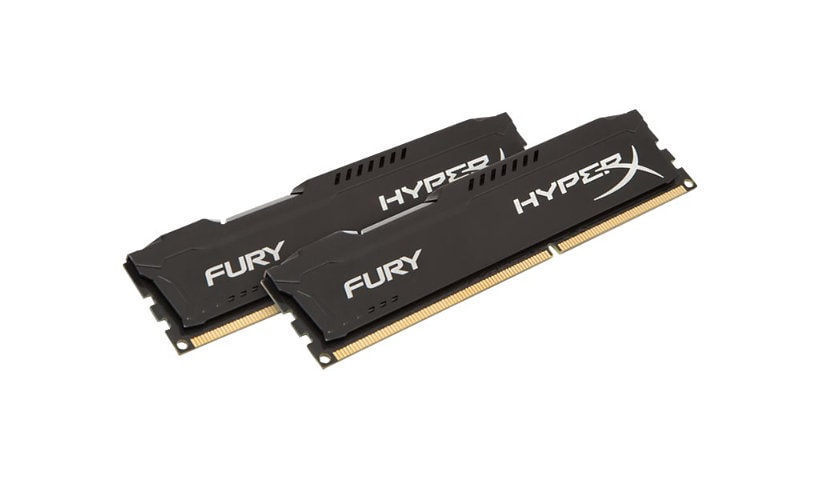 HyperX FURY - DDR3 - kit - 16 Go: 2 x 8 GB - DIMM 240-pin - 1866 MHz / PC3-