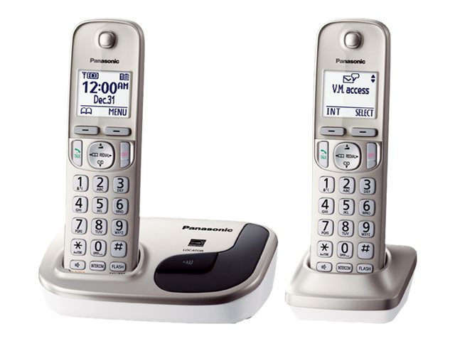 Panasonic KX-TGD212N - cordless phone with caller ID/call waiting + additional handset