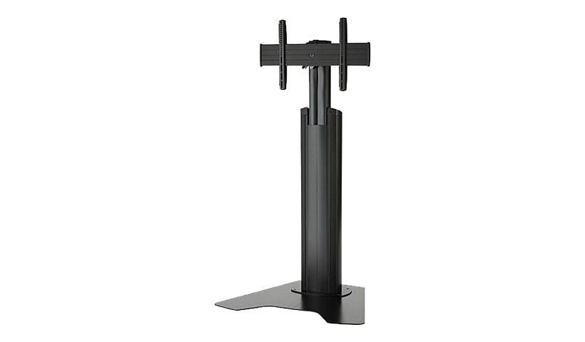 Chief Fusion Medium Height-Adjustable Floor Stand Display Mount - For Displays 32-65" - Black