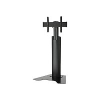 Chief Fusion Medium Height-Adjustable Floor Stand Display Mount - For Displays 32-65" - Black