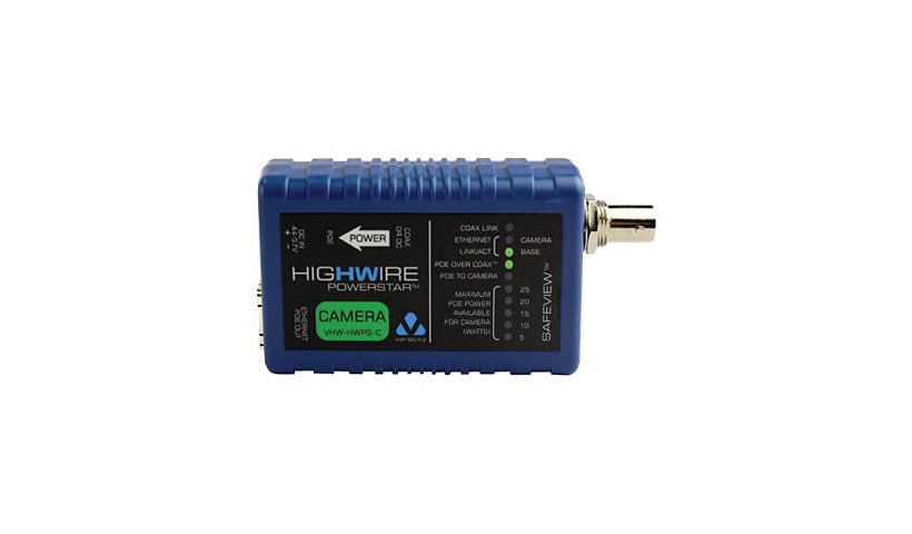 Veracity HIGHWIRE Powerstar Camera Unit - network extender - 10Mb LAN, 100M